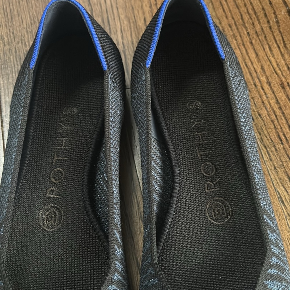 *Rare* Rothy’s The Point Midnight Metallic Zebra Size 7 - Picture 6 of 8